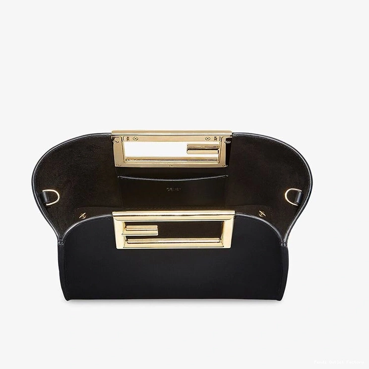 Cheap HOT Bag In Small Black Way Leather Fendi Calf 0724
